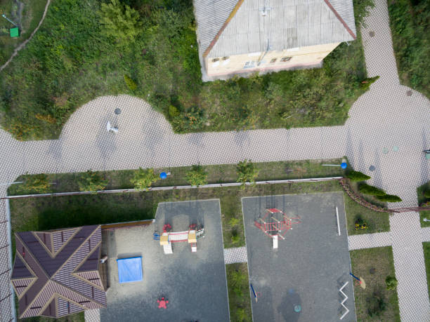 istock urban courtyard, high-rise building, top view 1039670126