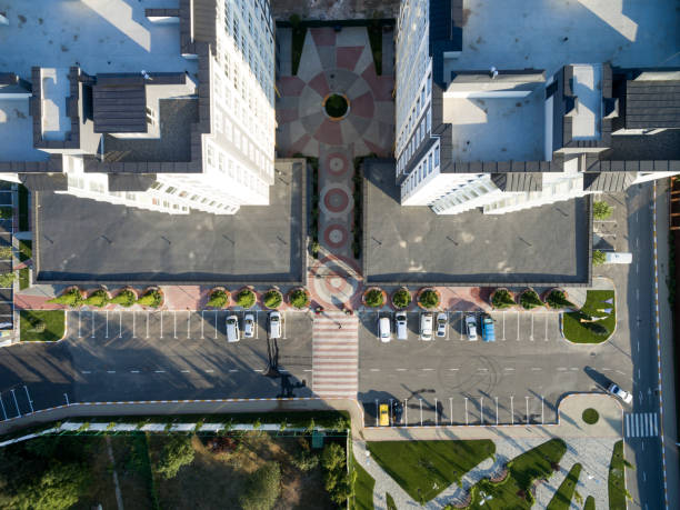 istock urban courtyard, high-rise building, top view 1039670526