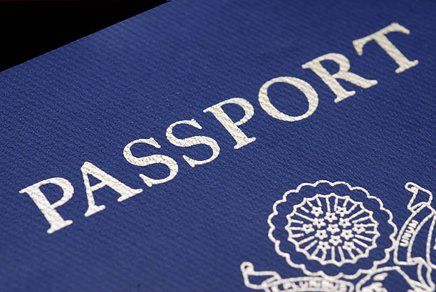 pasaporte estadounidense-macro - us state department fotografías e imágenes de stock