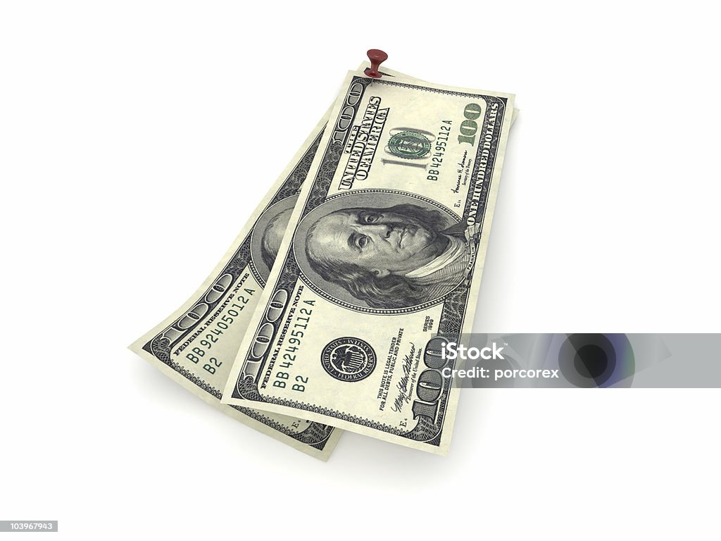 Banconote da cento dollari - Foto stock royalty-free di Attività bancaria