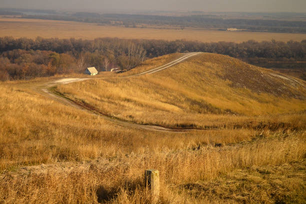 Rural road in Russia