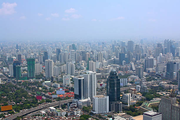 istock Modern city aerial view 103970398