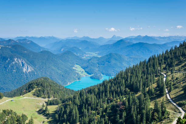 istock View from Mountain Herzogstand to Lake Walchen(walchensee) 1039739108