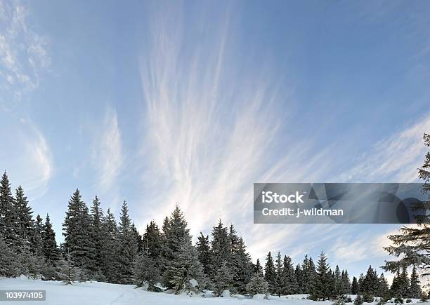 Foto de Paisagem De Montanha e mais fotos de stock de Azul - Azul, Bosque - Floresta, Branco