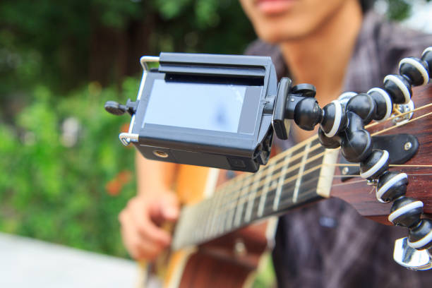 istock set action camera with acoustic guitar 1039745266