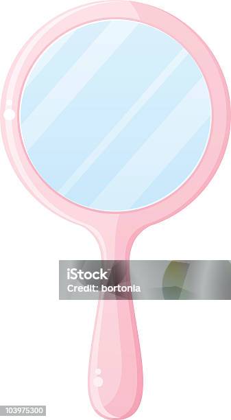 Hand Mirror Stock Illustration - Download Image Now - Hand Mirror, Illustration, Circle