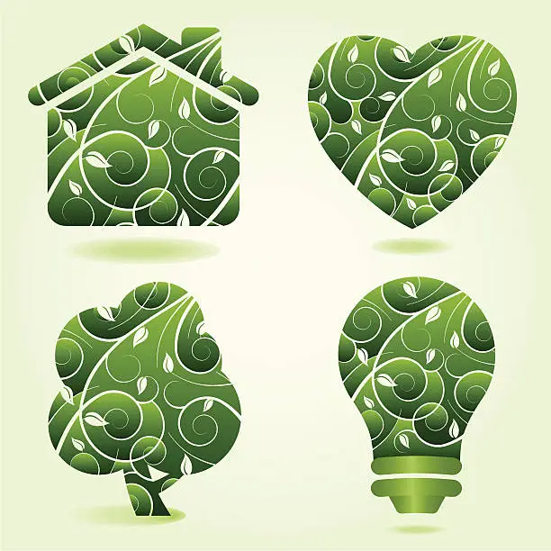 Vector illustration of Green Life