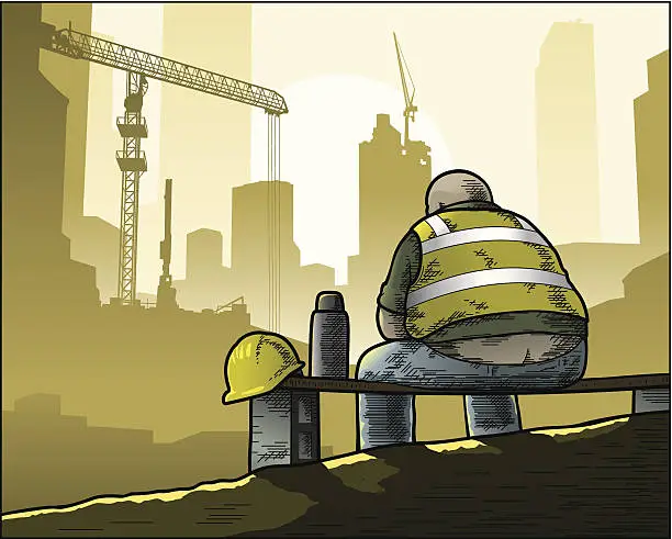 Vector illustration of Construction landscape