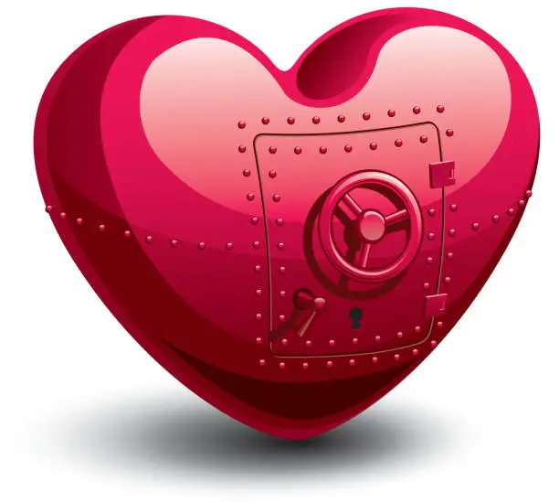 Vector illustration of Safe heart