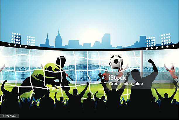 Soccer Goal Stock Illustration - Download Image Now - Fan - Enthusiast, Soccer, Soccer Ball
