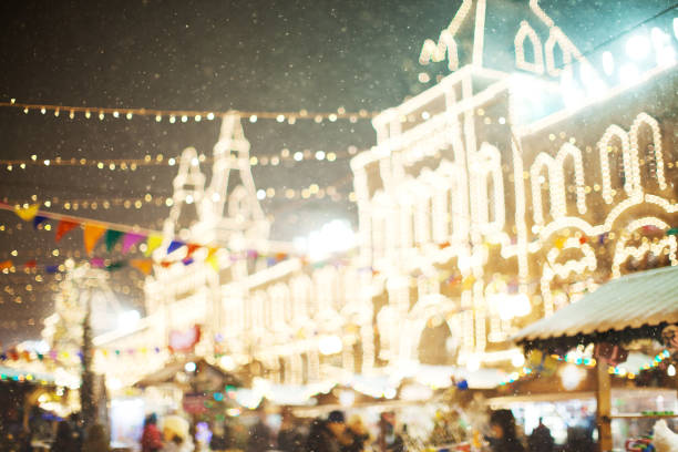 istock Defocused Christmas lights outdoors 1039758264