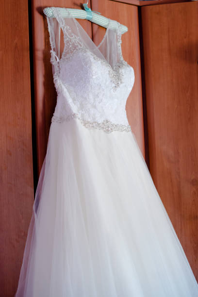 Wedding dress hanging