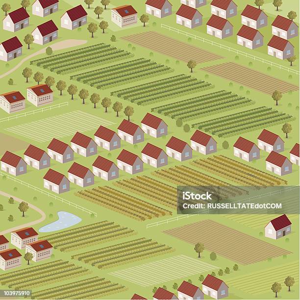 하우징 V 농지 공동체에 대한 스톡 벡터 아트 및 기타 이미지 - 공동체, 농장, 도회지
