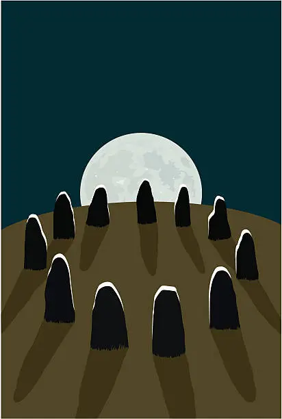 Vector illustration of Stone Circle