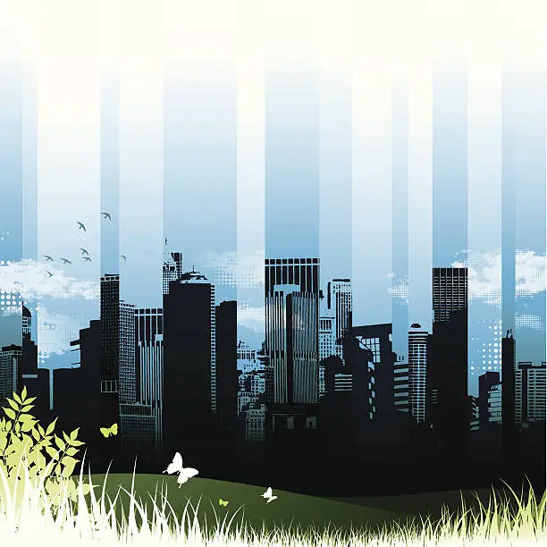 Vector illustration of City park