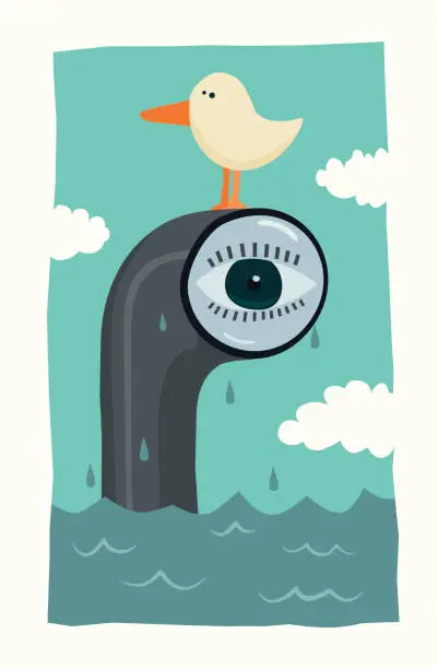 Vector illustration of Periscope Eye