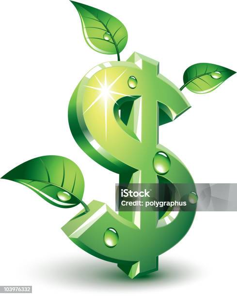 Florescente Dólares - Arte vetorial de stock e mais imagens de Caule de planta - Caule de planta, Clip Art, Cor verde