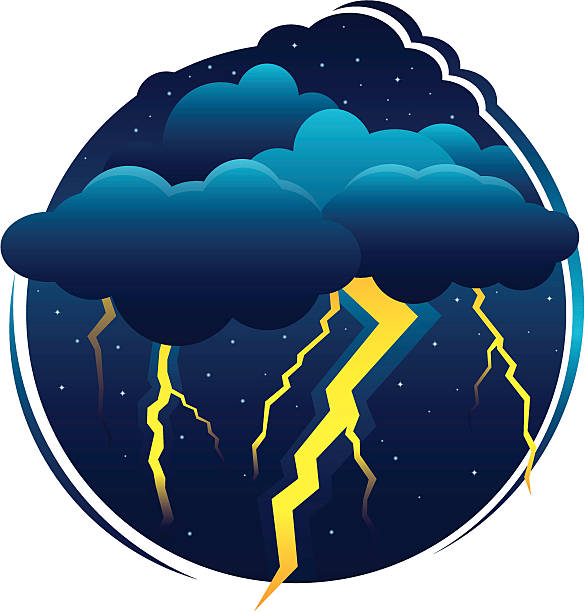 illustrations, cliparts, dessins animés et icônes de thunder nuages - storm cloud storm lightning cloud