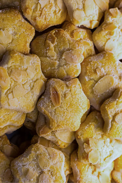 istock pattern sweet nutmeg almond cookies figured set culinary base design postcard festive light 1039787250