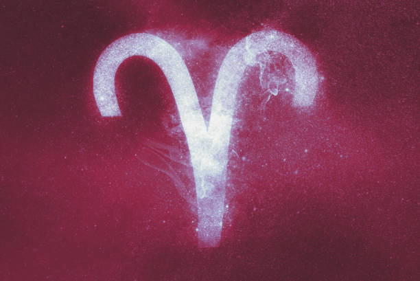 istock Aries Zodiac Sign. Abstract background 1039792130