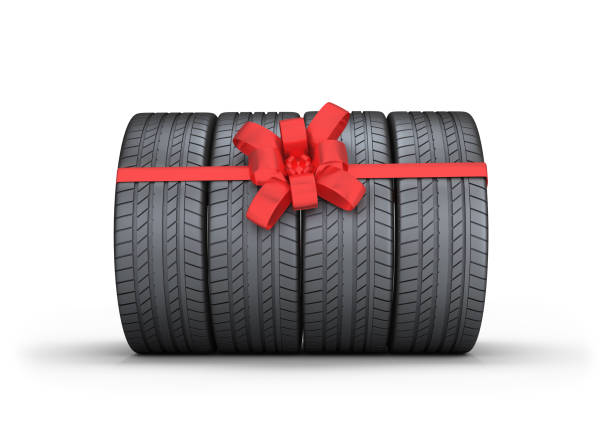 istock Car tires as a gift 1039798832