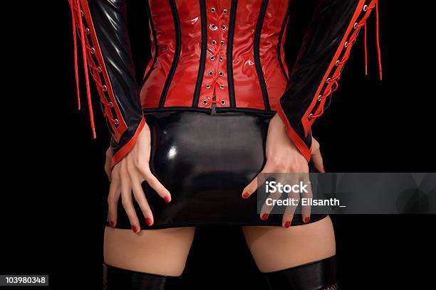 Closeup Of Girl In Fetish Miniskirt Stock Photo - Download Image Now - Mini Skirt, Sensuality, Latex