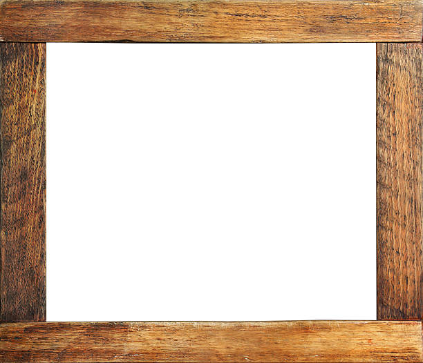 empty frame An isolated grungy wooden picture frame with centre isolated  rustic photos stock pictures, royalty-free photos & images