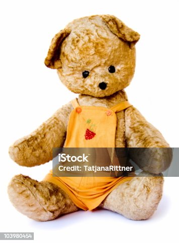 istock Old Teddy bear 103980454