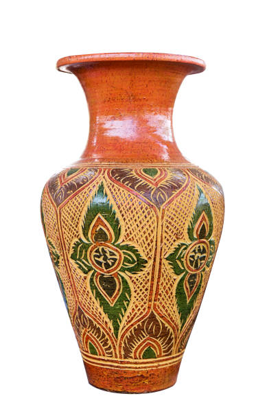 istock Chinese Porcelain Vases on White Background 1039805322