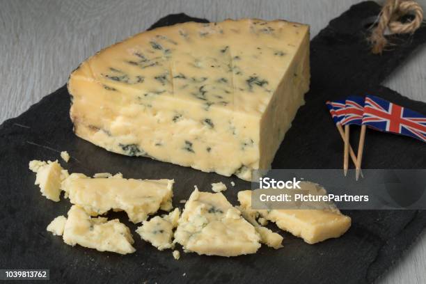 Old Mature Wedge Of Blue Stilton Cheese Stock Photo - Download Image Now - Stilton Cheese, British Culture, Cheese