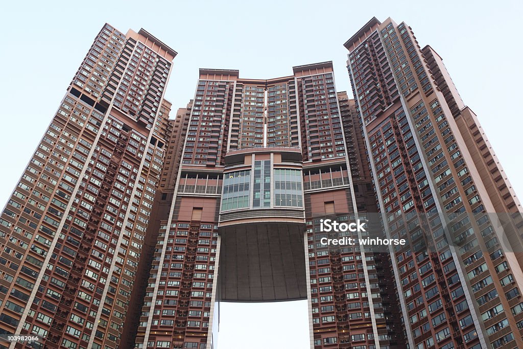 Arranha-céus de Hong Kong - Foto de stock de Apartamento royalty-free