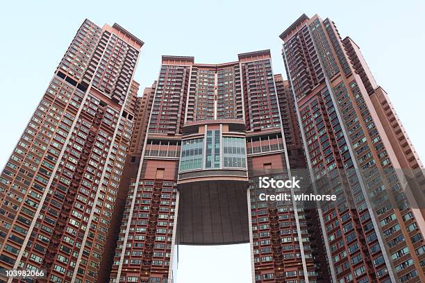 Foto de Arranhacéus De Hong Kong e mais fotos de stock de Apartamento - Apartamento, Arquitetura, Arranha-céu