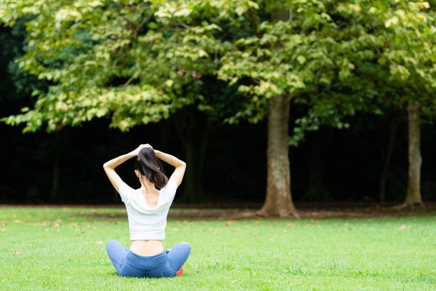 istock Women exercise in the park 1039821862