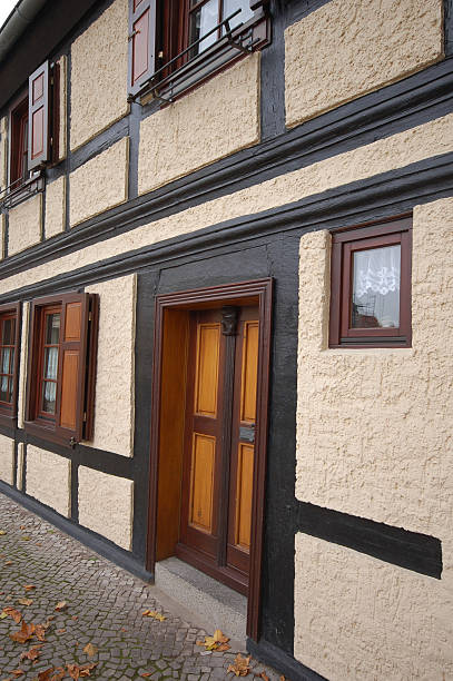 istock front door of Half-Timbered house 103982405