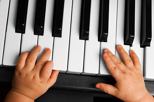 istock Baby going to play the piano 103983776