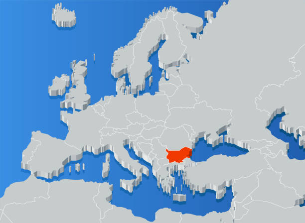 illustrations, cliparts, dessins animés et icônes de carte de dimensions trois pays mer - turkey mediterranean sea mediterranean countries vacations