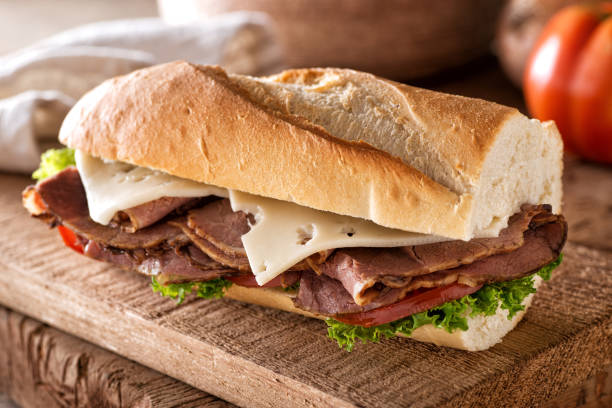 istock Roast Beef and Swiss on Baguette 1039856798