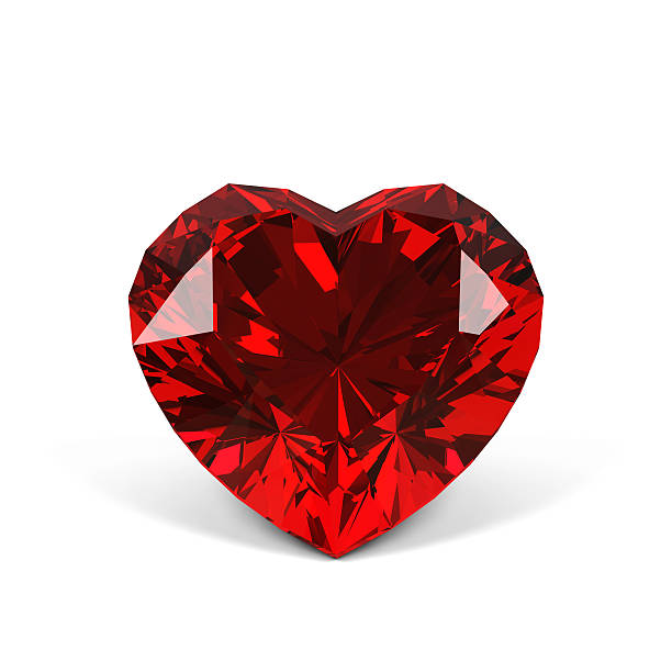 istock Diamond crystal isolated on white background. 103987153