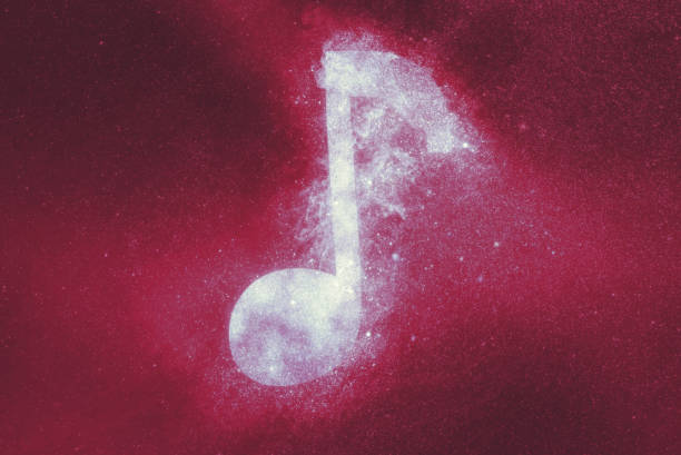 istock Music note sign, Music note symbol. Abstract background 1039900578