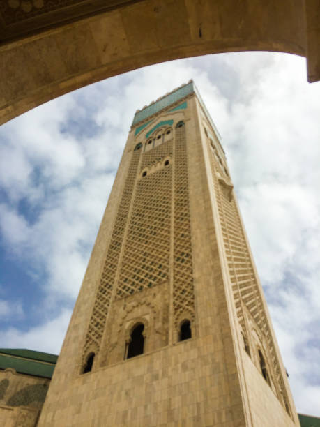 istock low angle view of Hassan II mosque tower 1039909644