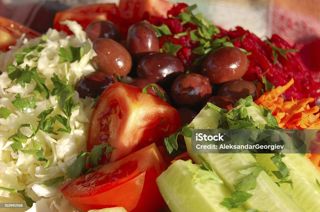 Insalata fresca - Foto stock royalty-free di Aceto