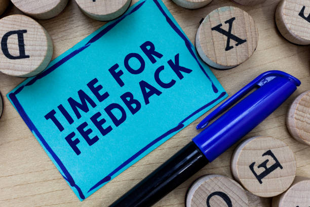 istock Conceptual hand writing showing Time For Feedback. Business photo text Need to response or give critic on something Evaluation 1039925298