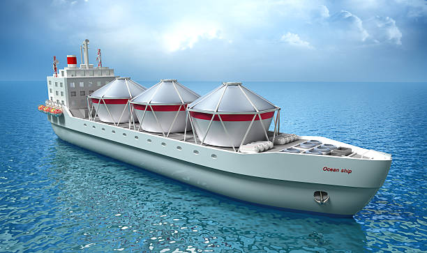 istock Oil Tanker ship sails across the Ocean 103992615
