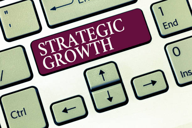 istock Text sign showing Strategic Growth. Conceptual photo create plan or schedule to increase stocks or improvement 1039928948