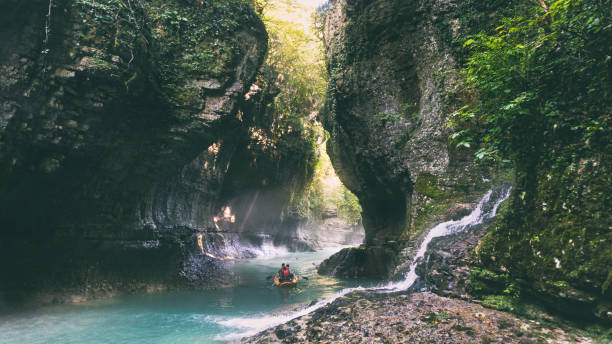 istock Canyon in morning - Misty Martvili Canyon 1039929834