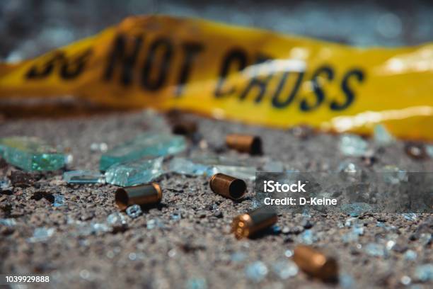 Bullet Casings Stock Photo - Download Image Now - Gun, Shooting - Crime, Violence