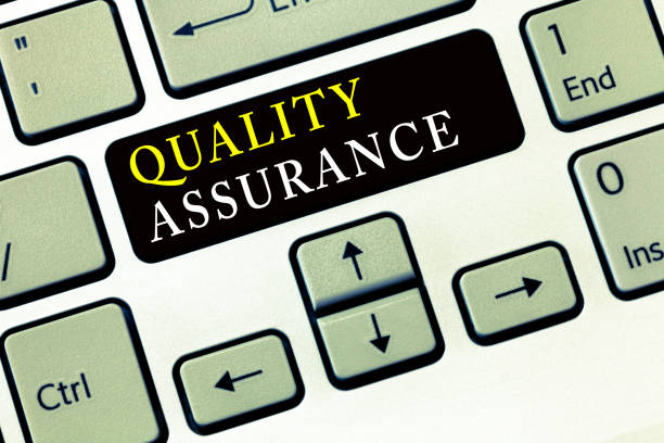 istock Writing note showing Quality Assurance. Business photo showcasing Ensures a certain level of quality Established requirement 1039930614