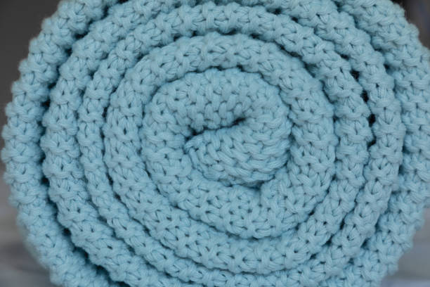 istock Warm and cozy Handmade knitted blankets, texture background 1039931458