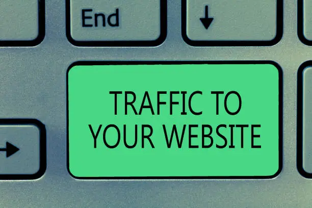 Photo of Writing note showing Traffic To Your Website. Business photo showcasing Lifeblood of online business more Potential Leads