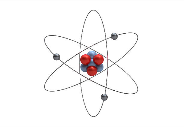 modello di un atomo di litio - atom foto e immagini stock